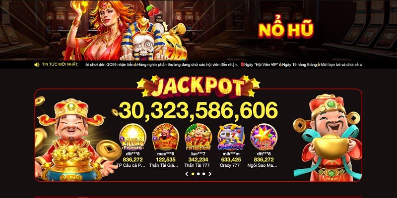 Những trò chơi ăn khách nhất tại nổ hũ slots 777